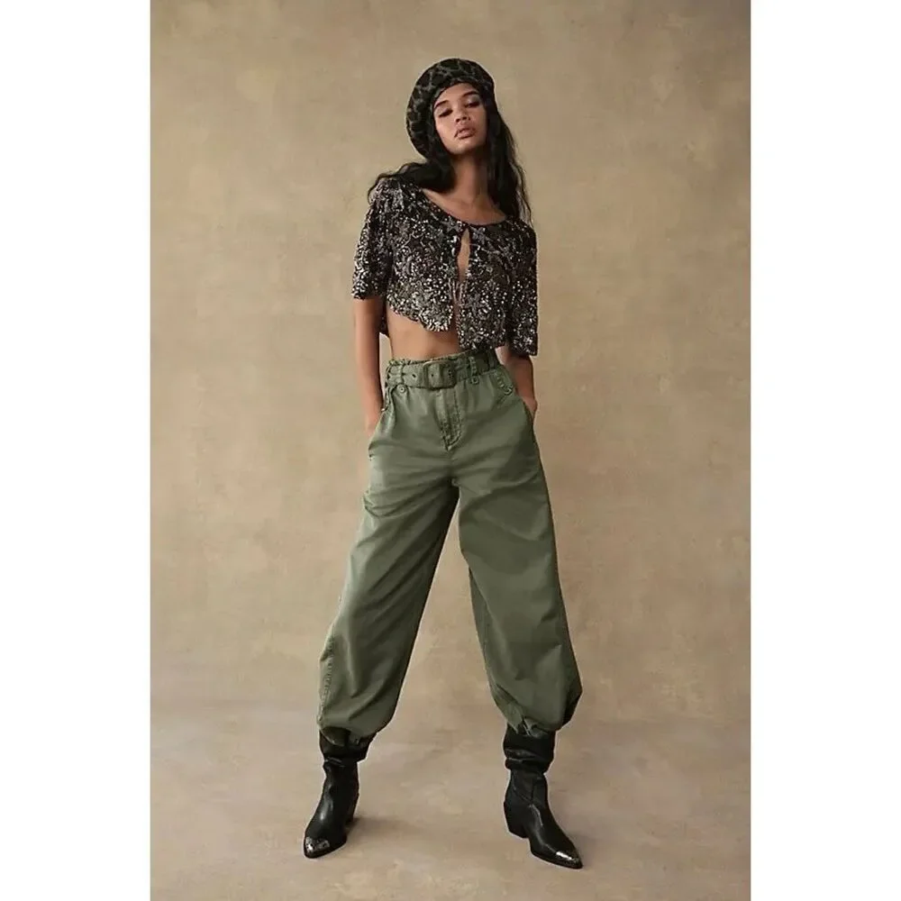 Free People We The Free Sloane Belted Pants - Picture 3 of 9